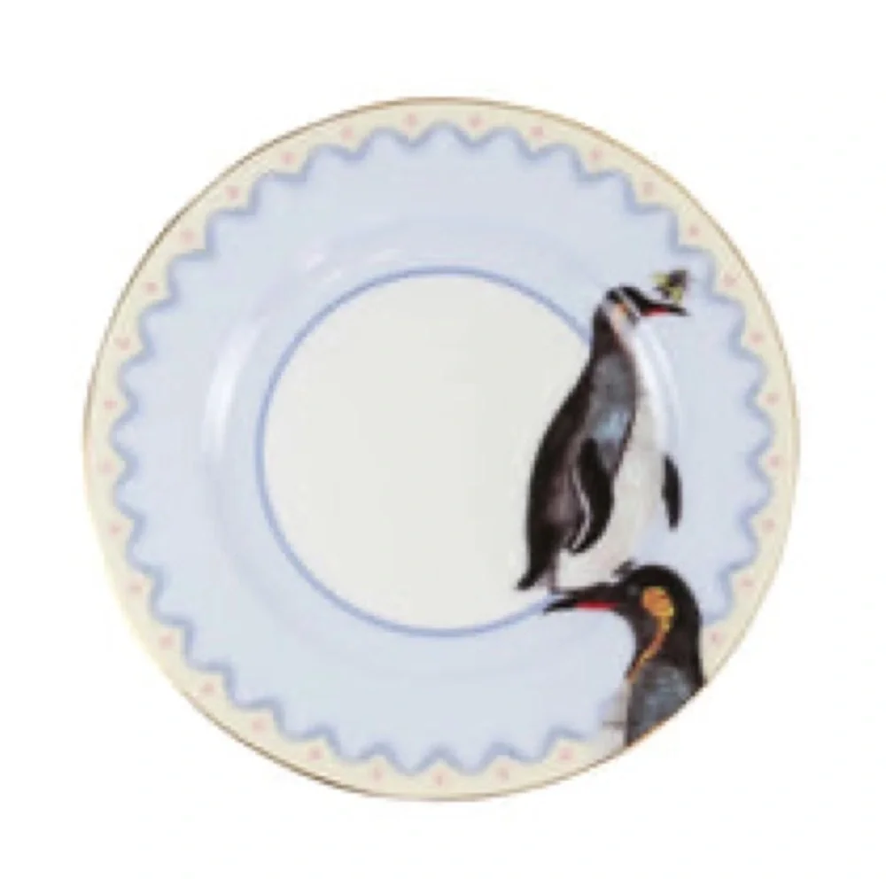 Yvonne Ellen London Tea-Time Set of 4 Tea Plates, Carnival Animals - Picture 6 of 15
